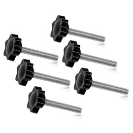 SPEEDWOX Knob Screws, M6 x 40, 6 Pieces, Yawata Screw, Hex Bolt, Handle Screw, Grip Knob Nut