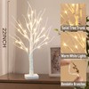 Vanthylit 4 Pcs Lighted Birch Tree Battery Powered Tabletop Tree