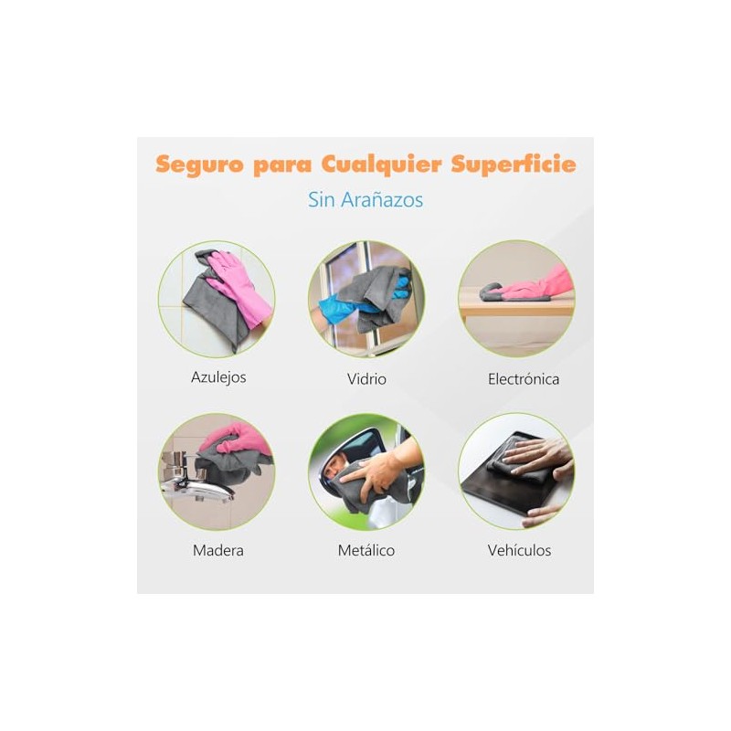Trapos de Cocina, Paños de Microfibra 12PCS, Cleaning Cloth 40