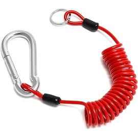 Performore Breakaway Trailer Brake Cable - Heavy Duty Steel Wire Coiled Safety Cables Strap for RV Towing Trailer - Stainless Steel Spring Towing Coil for Enhanced Durability - Extends up to 6ft