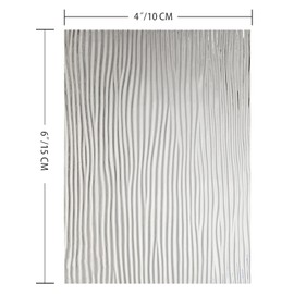 PALJOLLY Clear Stained Glass Sheets - 9 Packs, 4 x 6 inch Translucent Cathedral Art Glass Sheet for Crafts and Projects