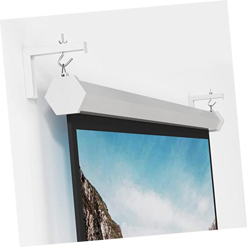 NUOBESTY Adjustable Projector Screen Wall Mount Ceiling Hook Bracket for
