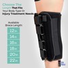 Alpha Medical 14” Long Adjustable Three Panel Orthopedic Knee Immobilizer