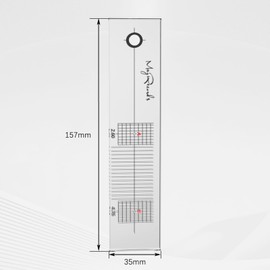 Mayrecords Turntable Phonograph LP Phono Cartridge Stylus Alignment Protractor Adjustment Tool with Cleaning Cloth - Mirrored Surface for Precision