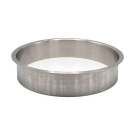 Outwater 8" (Nominal) Diameter x 2" Height 304 Stainless Steel Trash Grommets for Countertop Inserted Trash Chutes