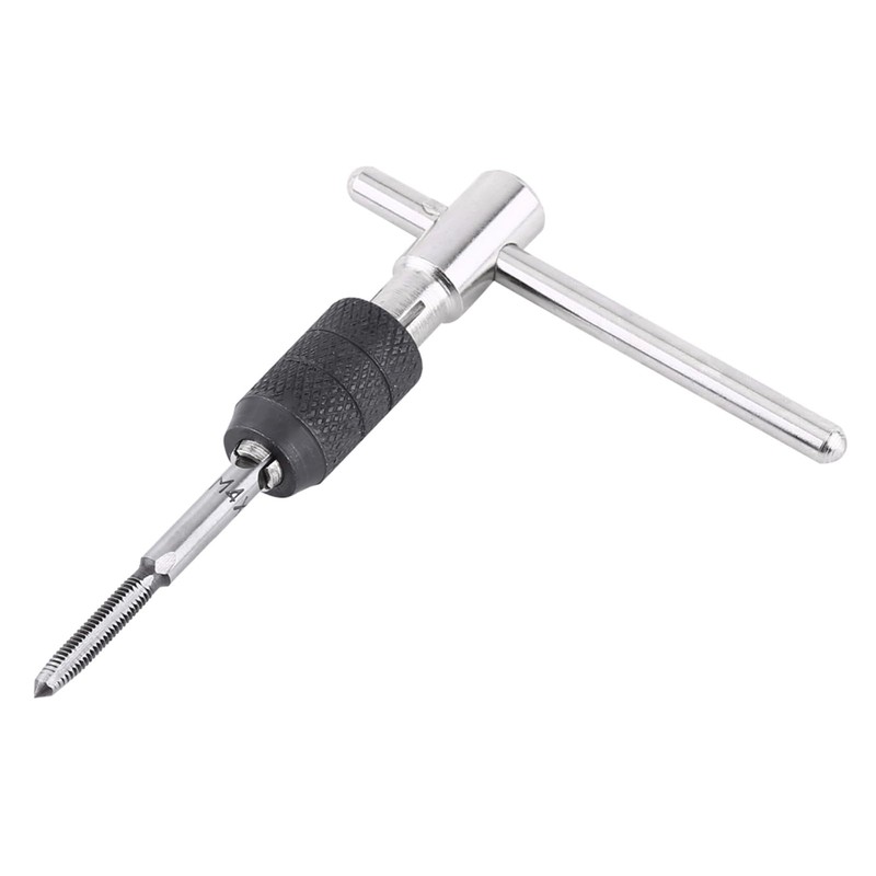 9PCS/Set Threading Tapping Tool Kit,M3x0.5/M4x0.7/M5x0.8/M6x1.0 Screw Taps T-Handle Tap Wrench