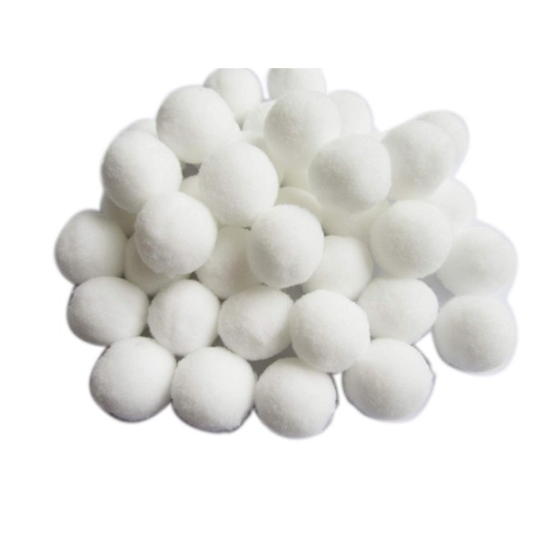 YYCRAFT 100pcs Craft Pom Poms Balls for Hobby Supplies and DIY Creative Crafts Decorations(20mm,White)