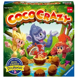 Ravensburger 20897 - Coco Crazy, Brettspiel für Kinder ab 5 Jahren, Familienspiel für Kinder und Erwachsene, Merkspiel für 2-8 Spieler
