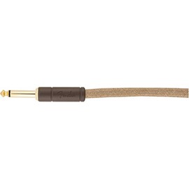 Fender Festival Hemp - Cable de instrumento para guitarra, accesorios de guitarra, recto/angular, verde, 10 pies