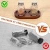 JJUNW Salt and Pepper Grinder Mill Tray, Acacia Wood Tray,