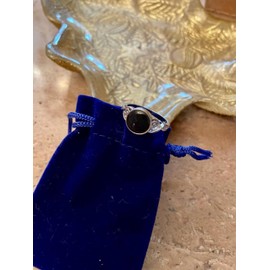 CrownOfRibbons Mood Ring, Silver Vintage Theme Colour Mood Changing Jewellery for Women