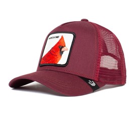 Goorin Bros. The Farm Adjustable Mesh Trucker Hat for Men and Women, Maroon (Handsome Truckin), One Size