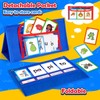 Torlam Spanish Learning Word Building Pocket Chart, Spanish Vocabulary Games