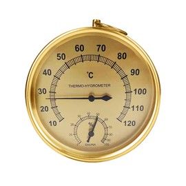 ziyue Sauna Thermometer/Hygrometer, Hygrometer, Waterproof, Outdoor, High Precision, Wall Mounted, Made of Aluminum Alloy, Easy to View, Not Easy to Deformation, Heat Resistant, Moisture Resistant,