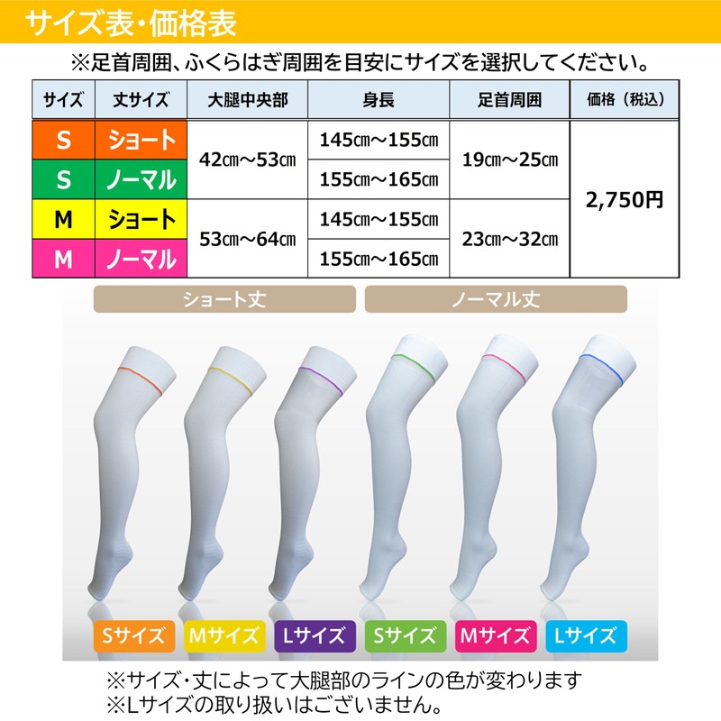 Labalaba 2 Over the Knee Stockings, No Toe Type, Normal