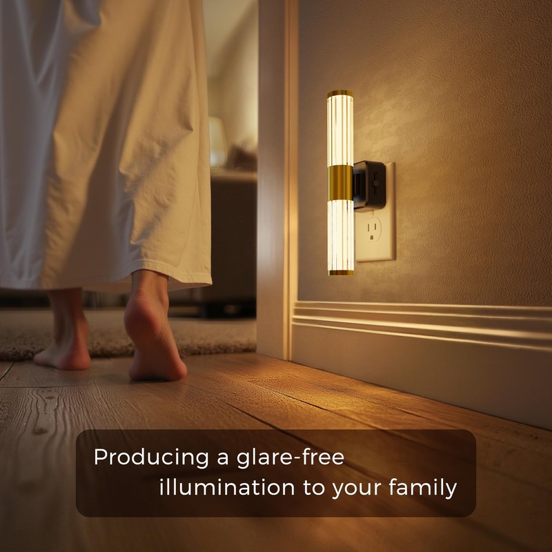 L LOHAS LED Rotating Night Light, Night Lights Plug into