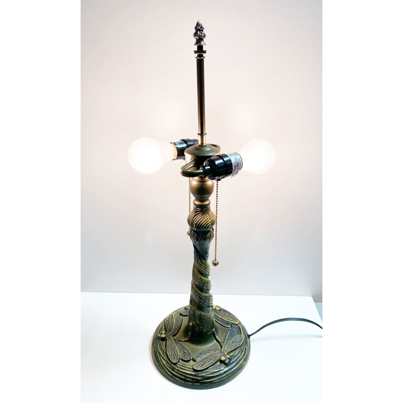 RWS Metals Tiffany Lamp Base-DRAGONFLY Design-Replace