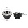 RV Air Outlet Vent Roof Round Air Conditioner Ventilation Deflector