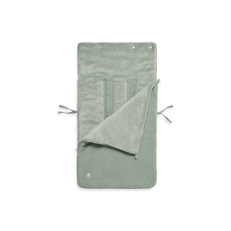 Jollein Footmuff Basic Knit Forest Green - For Baby Car