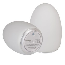 HERO-LED TB-EG-03 Restaurant Table Lighting, Rechargeable LED Table Lamps with Remote Timer Controller, Set of 2, Egg 03…