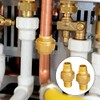 Pack of 2 Brass Screw Connection 1 Inch 1 Inch