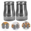 iplusmile 2pcs Portable Seasoning Bottles Condiment Containers Stand for Salt