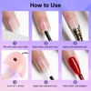 yehapp 7-In-1 Building Nail Gel, 2x8ml Clear Building Gel for