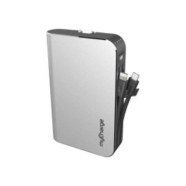 MyCharge AMP PRONG Plus 20W PD USB-C Portable Charger Built-In Plug and Cable
