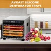 6PCS Silicone Dehydrator Sheets with Edge,Avkast Fruit Leather Trays Compatible