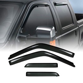 Mifeier Sun Rain Guard Window Deflector Visors Compatible with 15-18 Ford F150 Super Cab/Extended Cab