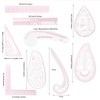 AMZTKDIY Acrylic Sewing Ruler Set，French Curve Pattern Rulers Kit for