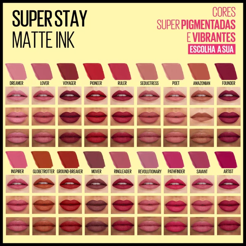 Maybelline Labial Líquido Maybelline New York Superstay Matte Ink Acabado