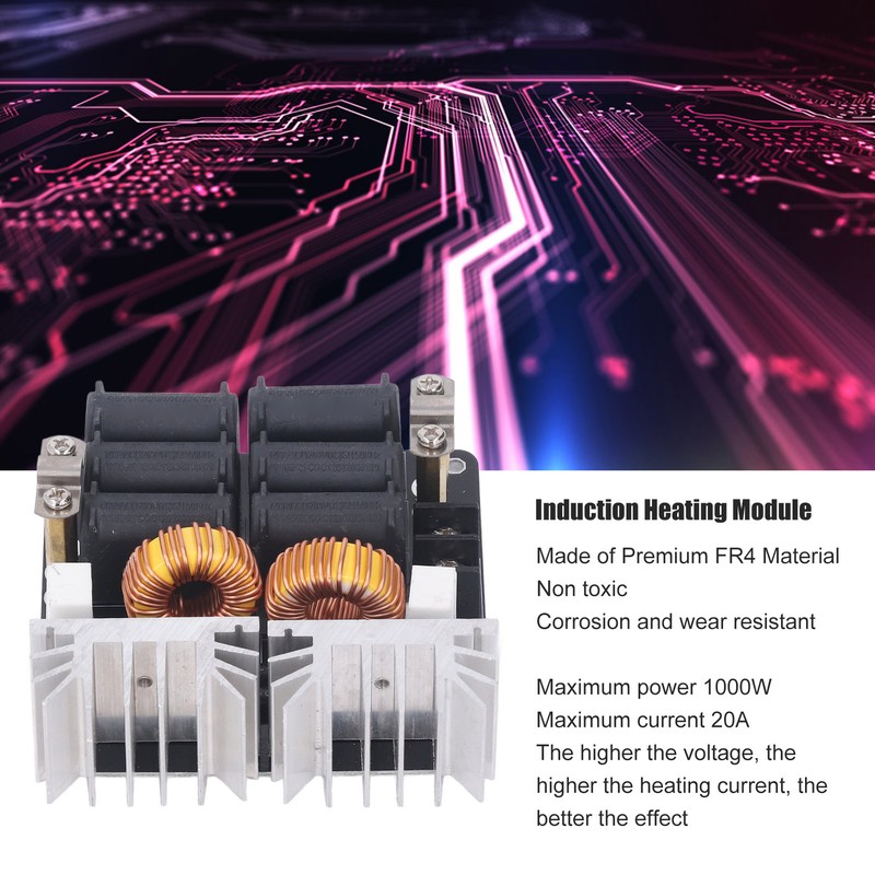 Induction Heating Module 1000W High Frequency Low Voltage ZVS Heater