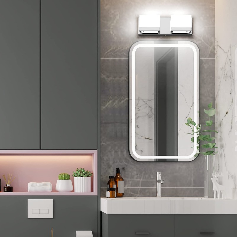 Tipace LED Dimmable Bathroom Lights Modern 2 Lights Vanity Light