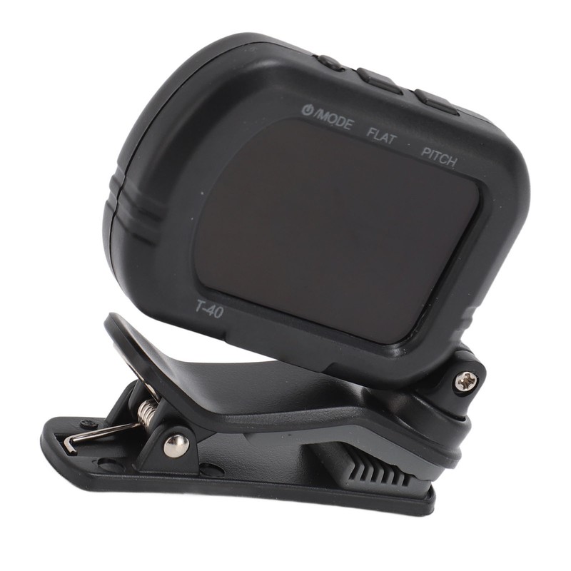 Clip On Guitar Tuner Black LCD Display A0 27.5Hz to