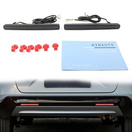 GZYF Rear Bumper Reflector Tail Lights Turn Signal Sequential Flashing Brake Driving Fog Lamps Accessories Kit for HONDA HR-V HRV RS 2022-2023,black normal version