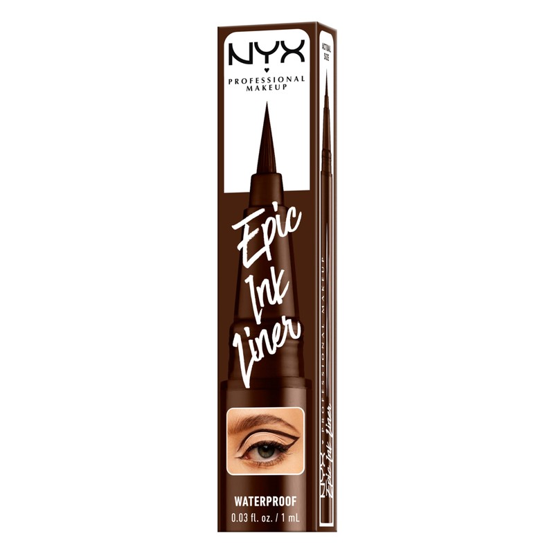 NYX PROFESSIONAL MAKEUP Epic Ink Liner, Waterproof Liquid Eyeliner with