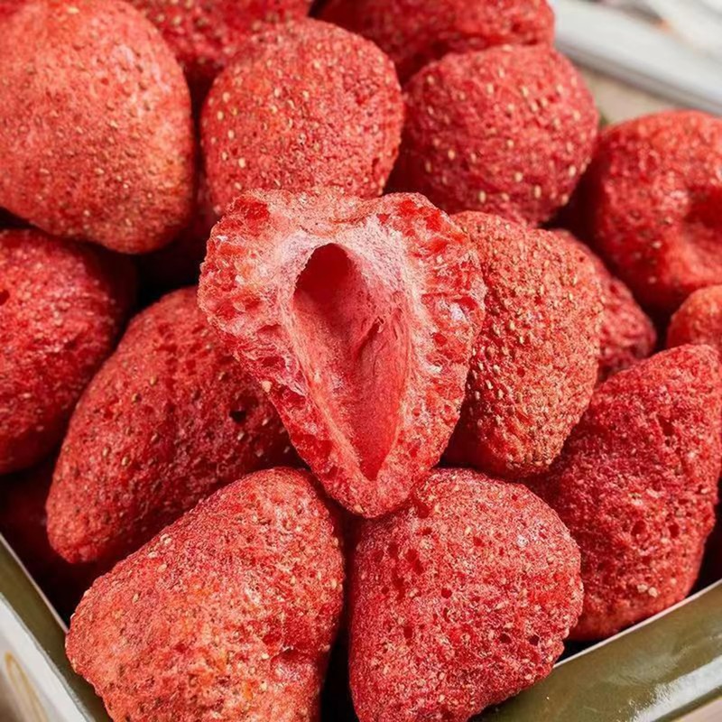 Dried Strawberries 5.29oz Strawberry Crisps Fruit Snacks Dried Fruit Crispy