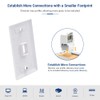 ZOERAX 10-Pack Cat6 Tool-Less RJ45 Keystone Jack, No Punch-Down Tool