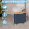 efluky Toilet Paper Basket with Lid, Toilet Paper Organizer for