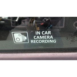 Pack of 8 CCTV Stickers Designed For Any Vehicle 88mm x 36mm (CCTV-PACKOF8)