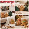 Vijamiy Christmas Cushions with Filling, Assorted Cute Festive Xmas Designs