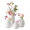 Iconic Scandi Vase 4 Piece Set, Bright Soft White, Glazed,