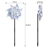 20pack Garden Pinwheels,Reflective Pinwheelsfor Yard and Garden,Whirligigs Wind Spinners(Silver),DlY Assembly