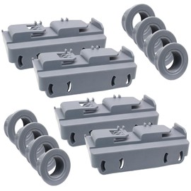 Opfiue 4OCS WD28X27241 Dishwasher Rack Carrier, Replacement Lower Rack Wheels Assembly Compatible GE Dishwasher, Fits Both Left and Right Side,Replace WD12X10447 WD12X10446