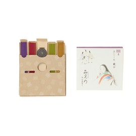 Shoyeido 621720 Incense, Incense, Genji Kaori Shousho Incense, Set of 20, Shoyeido 621720, Made in Japan, Simple Incense Holder Included