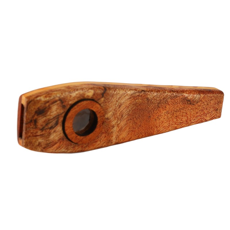 Kazoo Flute Maple Wood Flute Musical Wind Instrument with Diaphragm
