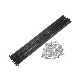 BULLSPANN Spokes for Bicycles 14G Carbon Steel Spokes with Nipple Included, Pack of 36, MTB/Road Bike Compatible, High Strength, Rust Resistant, Length 295mm (11.6 inches)