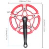 BCD130mm Bike Crankset Crank Arm Aluminium Alloy 47T Single Speed