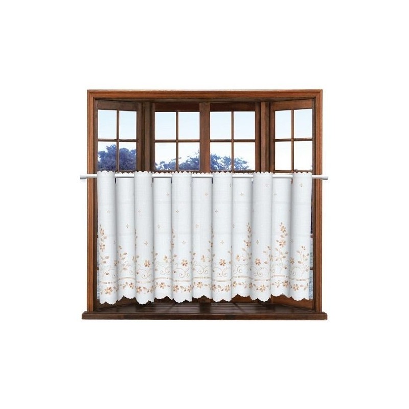 CFC-101 Waterproof Anti-Mildew UV Protection Cafe Curtain Light Brown (0.07